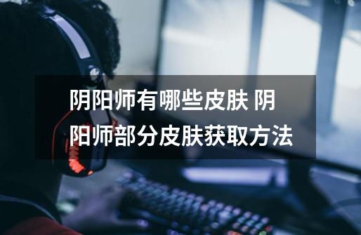 阴阳师有哪些皮肤 阴阳师部分皮肤获取方法-第1张-游戏信息-龙启网