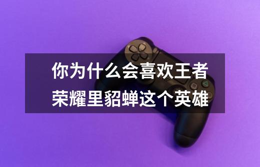 你为什么会喜欢王者荣耀里貂蝉这个英雄-第1张-游戏信息-龙启网