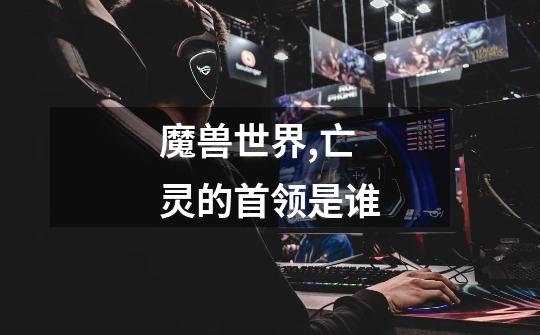 魔兽世界,亡灵的首领是谁-第1张-游戏信息-龙启网