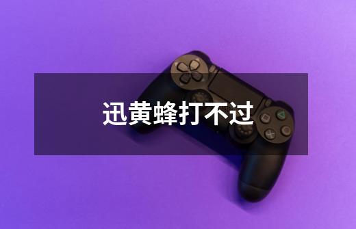 迅黄蜂打不过-第1张-游戏信息-龙启网