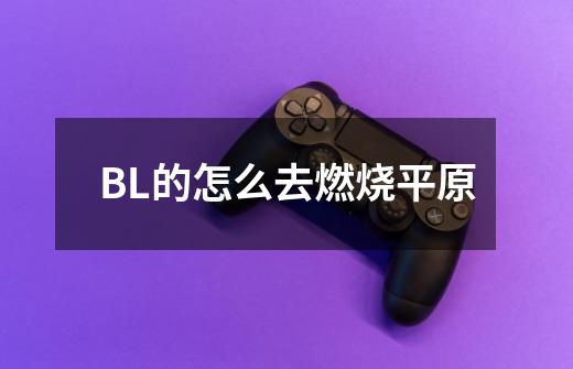 BL的怎么去燃烧平原-第1张-游戏信息-龙启网