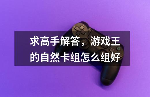求高手解答,游戏王的自然卡组怎么组好-第1张-游戏信息-龙启网
