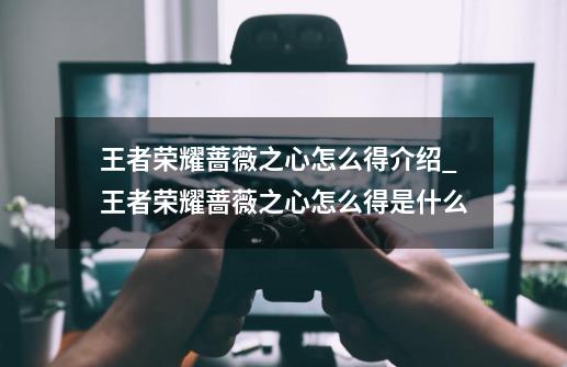 王者荣耀蔷薇之心怎么得介绍_王者荣耀蔷薇之心怎么得是什么-第1张-游戏信息-龙启网