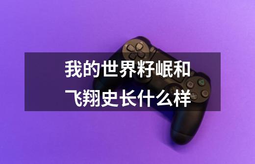 我的世界籽岷和飞翔史长什么样-第1张-游戏信息-龙启网