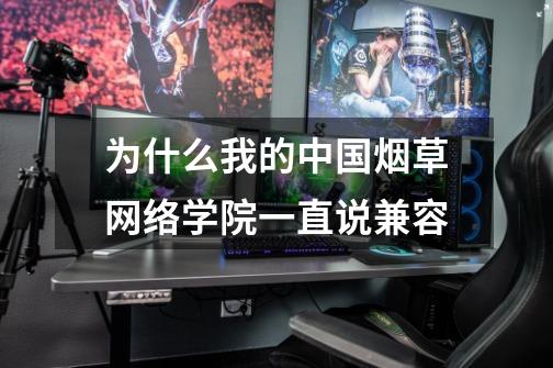 为什么我的中国烟草网络学院一直说兼容-第1张-游戏信息-龙启网
