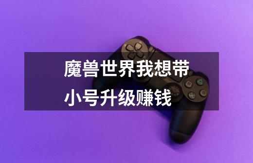 魔兽世界我想带小号升级赚钱-第1张-游戏信息-龙启网