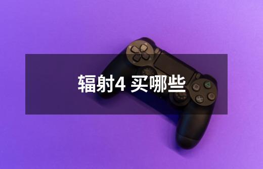 辐射4 买哪些-第1张-游戏信息-龙启网