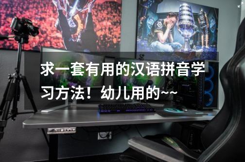 求一套有用的汉语拼音学习方法!幼儿用的~~-第1张-游戏信息-龙启网