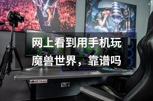 网上看到用手机玩魔兽世界，靠谱吗-第1张-游戏信息-龙启网
