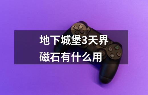 地下城堡3天界磁石有什么用-第1张-游戏信息-龙启网