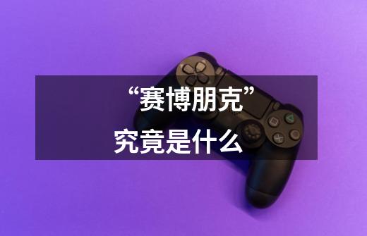 “赛博朋克”究竟是什么-第1张-游戏信息-龙启网