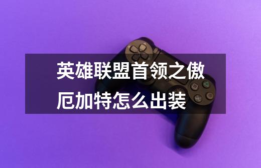 英雄联盟首领之傲厄加特怎么出装-第1张-游戏信息-龙启网