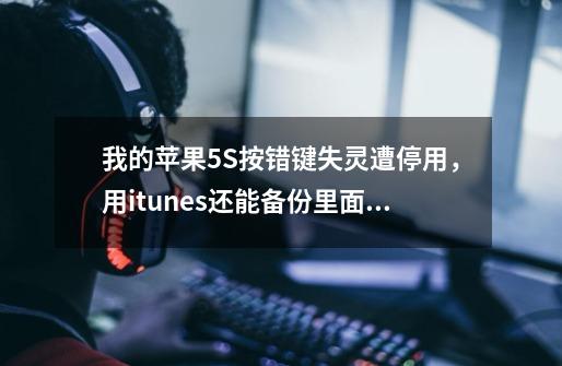 我的苹果5S按错键失灵遭停用，用itunes还能备份里面的游戏存档吗-第1张-游戏信息-龙启网