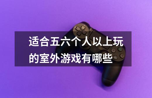 适合五六个人以上玩的室外游戏有哪些-第1张-游戏信息-龙启网