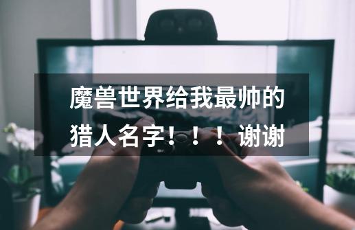 魔兽世界给我最帅的猎人名字!!!谢谢-第1张-游戏信息-龙启网
