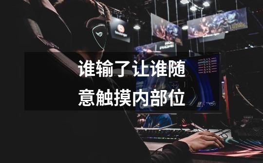 谁输了让谁随意触摸内部位-第1张-游戏信息-龙启网