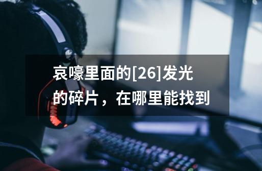 哀嚎里面的[26]发光的碎片，在哪里能找到-第1张-游戏信息-龙启网