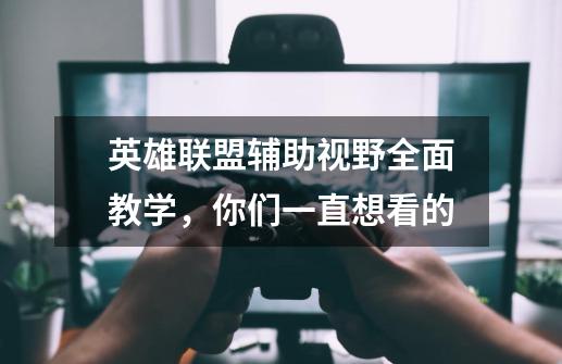英雄联盟辅助视野全面教学,你们一直想看的-第1张-游戏信息-龙启网