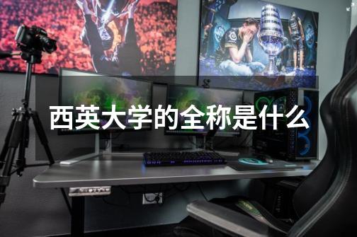 西英大学的全称是什么-第1张-游戏信息-龙启网