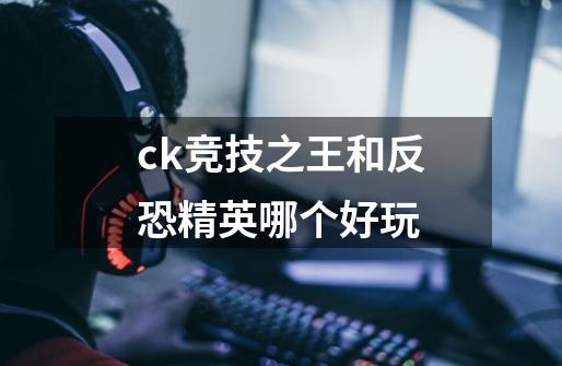 ck竞技之王和反恐精英哪个好玩-第1张-游戏信息-龙启网