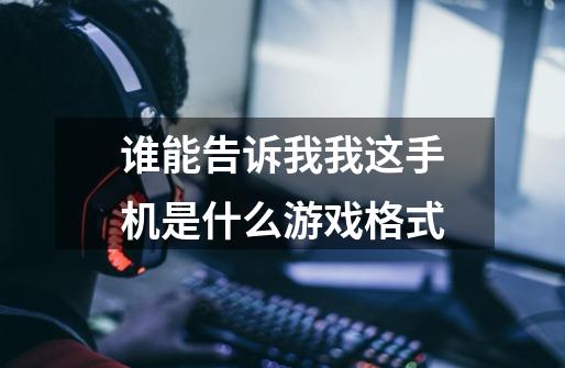谁能告诉我我这手机是什么游戏格式-第1张-游戏信息-龙启网