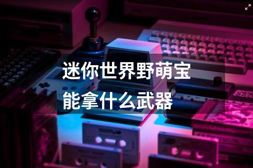 迷你世界野萌宝能拿什么武器-第1张-游戏信息-龙启网