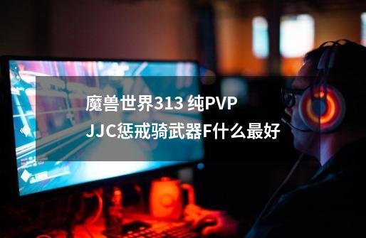魔兽世界3.13 纯PVP JJC惩戒骑武器F什么最好-第1张-游戏信息-龙启网