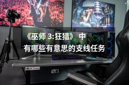 《巫师 3:狂猎》 中有哪些有意思的支线任务-第1张-游戏信息-龙启网