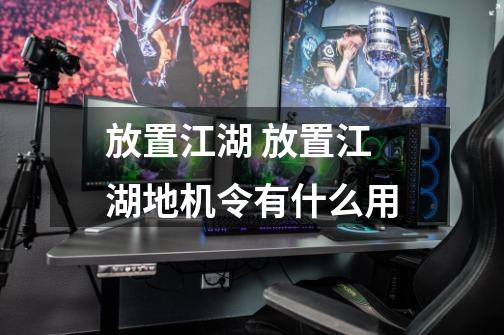 放置江湖 放置江湖地机令有什么用-第1张-游戏信息-龙启网
