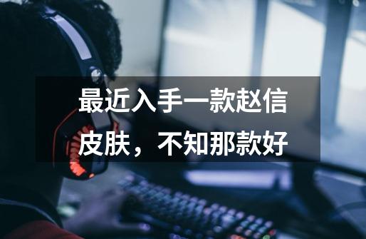 最近入手一款赵信皮肤，不知那款好-第1张-游戏信息-龙启网