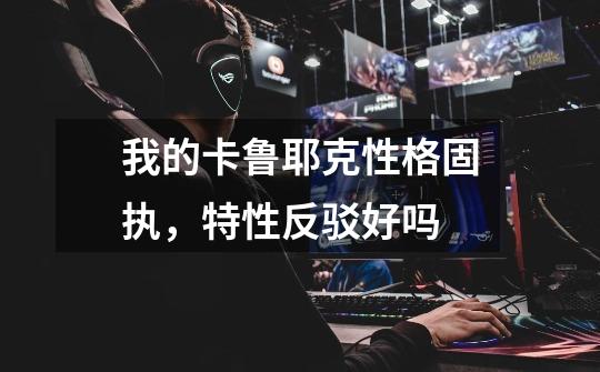 我的卡鲁耶克性格固执,特性反驳好吗-第1张-游戏信息-龙启网