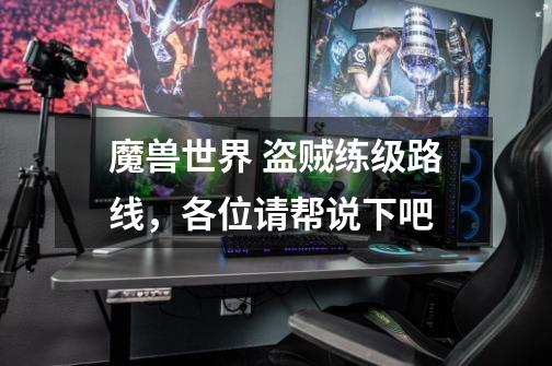 魔兽世界 盗贼练级路线,各位请帮说下吧-第1张-游戏信息-龙启网