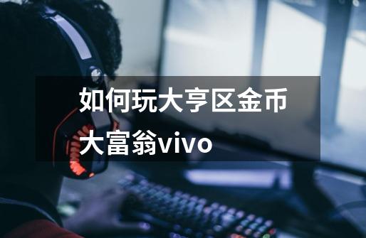 如何玩大亨区金币大富翁vivo-第1张-游戏信息-龙启网