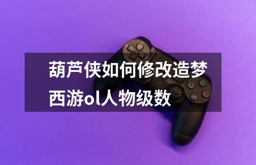 葫芦侠如何修改造梦西游ol人物级数-第1张-游戏信息-龙启网