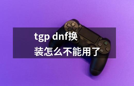 tgp dnf换装怎么不能用了-第1张-游戏信息-龙启网