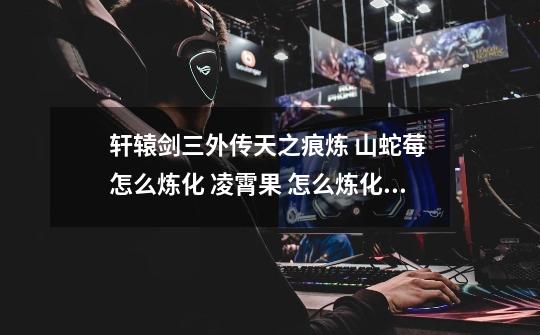 轩辕剑三外传天之痕炼 山蛇莓 怎么炼化 凌霄果 怎么炼化出来 请详细点·谢谢-第1张-游戏信息-龙启网