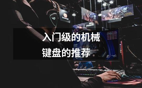 入门级的机械键盘的推荐-第1张-游戏信息-龙启网