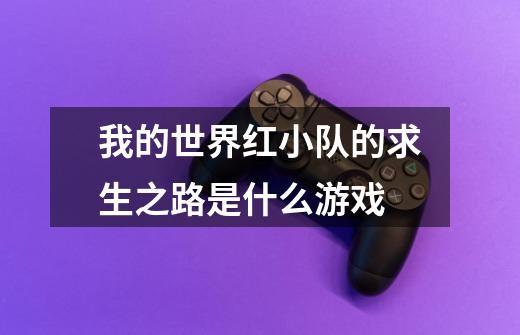 我的世界红小队的求生之路是什么游戏-第1张-游戏信息-龙启网