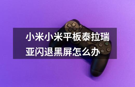 小米小米平板泰拉瑞亚闪退黑屏怎么办-第1张-游戏信息-龙启网