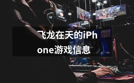 飞龙在天的iPhone游戏信息-第1张-游戏信息-龙启网