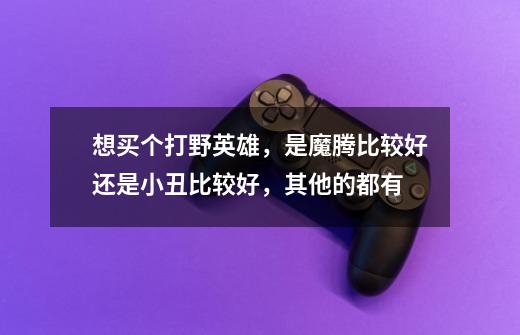 想买个打野英雄,是魔腾比较好还是小丑比较好,其他的都有-第1张-游戏信息-龙启网