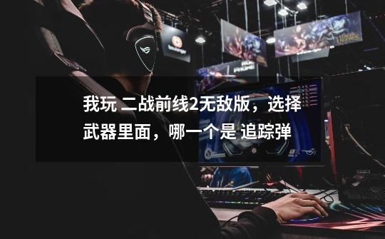 我玩 二战前线2无敌版，选择武器里面，哪一个是 追踪弹-第1张-游戏信息-龙启网