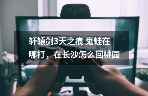 轩辕剑3天之痕 鬼蛙在哪打,在长沙怎么回桃园-第1张-游戏信息-龙启网