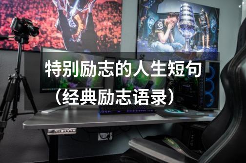 特别励志的人生短句(经典励志语录)-第1张-游戏信息-龙启网