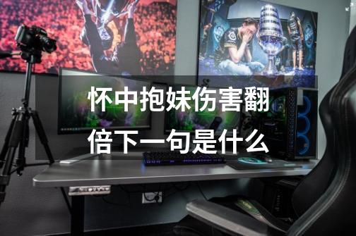 怀中抱妹伤害翻倍下一句是什么-第1张-游戏信息-龙启网