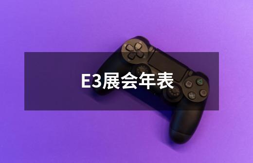E3展会年表-第1张-游戏信息-龙启网
