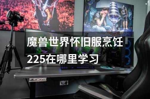 魔兽世界怀旧服烹饪225在哪里学习-第1张-游戏信息-龙启网