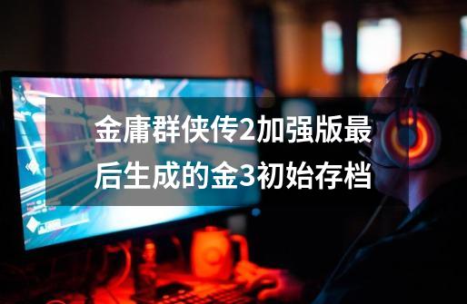 金庸群侠传2加强版最后生成的金3初始存档-第1张-游戏信息-龙启网