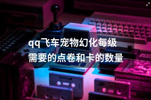 qq飞车宠物幻化每级需要的点卷和卡的数量-第1张-游戏信息-龙启网