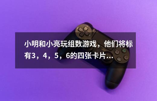 小明和小亮玩组数游戏，他们将标有3，4，5，6的四张卡片反扣在桌子上，每次翻开两张卡片组成最大的两-第1张-游戏信息-龙启网